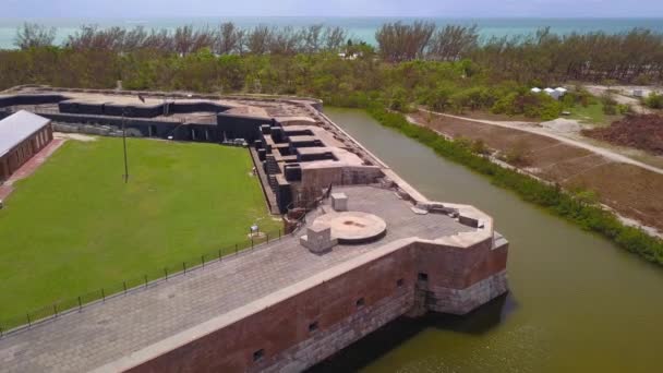 Форт Закарі Тейлор історичний державний парк — стокове відео