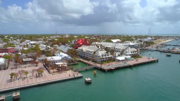 Mallory Square i ośrodków Key West, Fl — Wideo stockowe