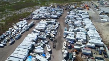 Tekneler ve römorklar Florida Keys kasırga Irma yok 