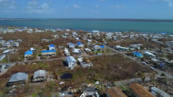 Szkody spowodowane przez huragan Irma 2017 Florida Keys — Wideo stockowe