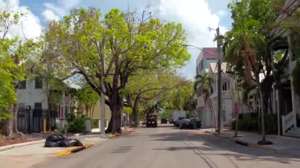 Key West efter nyöppningen orkanen Irma efterdyningarna — Stockvideo