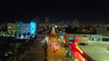 Hava gece hayatı south beach Miami Fl 4k