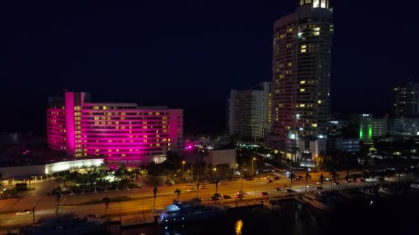 Nuit d'établissement tir Fontainebleau Hôtel Miami Beach — Video