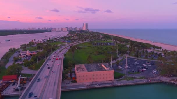 Haulover Plajı ve Park Miami — Stok video