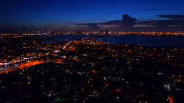 Geceleri hava tur Miami ateş yaktı