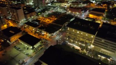 Sinematik hava video Lincoln Road Alışveriş Merkezi kapalı otopark