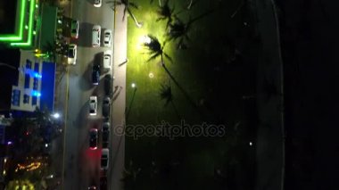 Doğrudan yükü hava Ocean Drive Miami Beach vurdu 