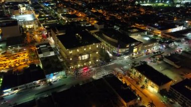 Miami Beach Lincoln Road, gece 