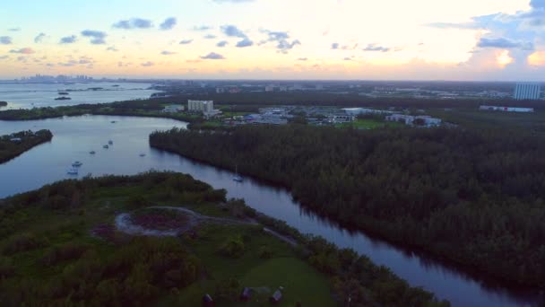 Baia di Biscayne Florida International University fiu — Video Stock