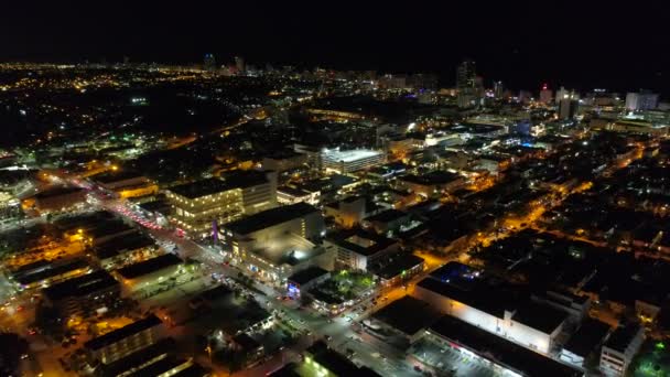 Meia-noite em Miami Beach — Vídeo de Stock