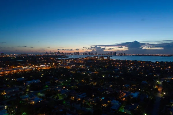 Miami en Biscayne Bay — Stockfoto