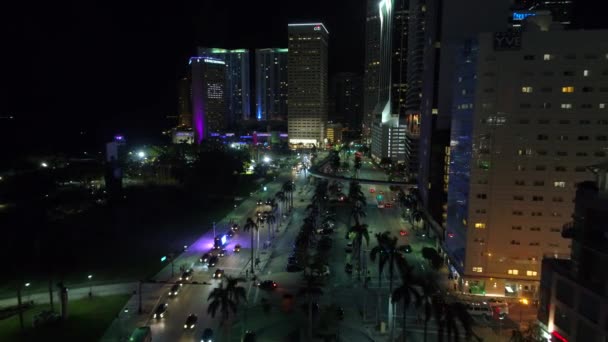 Centro de Miami FL EUA 4k — Vídeo de Stock