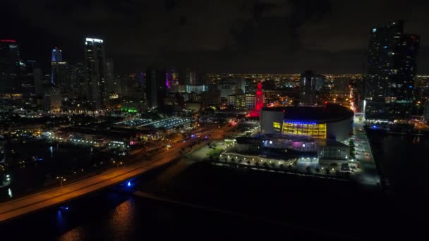 AA Arena Downtown Miami — Stockvideo