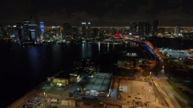 Port Miami Downtown Florida görünümünü