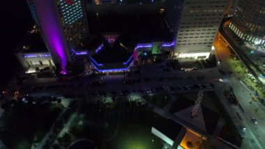  InterContinental Hotel Miami kadar gece hava tilt 
