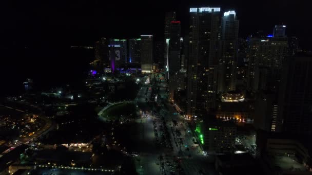 Biscayne Boulevard Centro di Miami — Video Stock