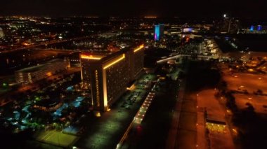 Gece hava yörünge Hilton Hotel Orlando Florida