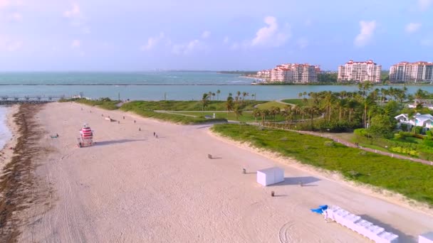 迈阿密海滩展示南角公园 — 图库视频影像