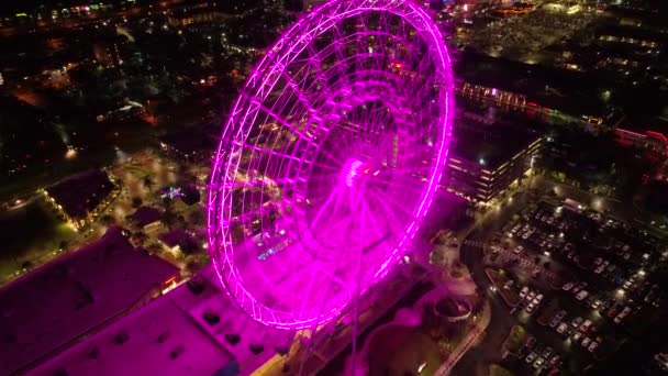 Vista aérea del ojo de Orlando — Vídeos de Stock