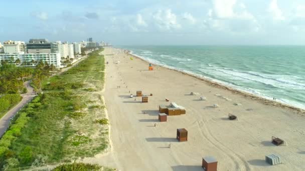 Wcześnie rano Miami Beach Fl — Wideo stockowe