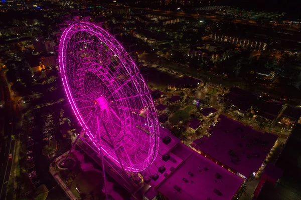 Orlando Eye illuminato in rosa — Foto Stock