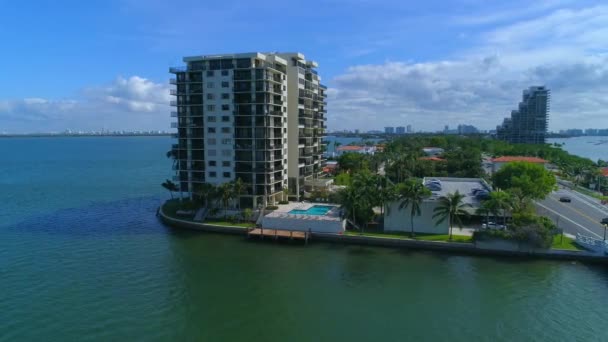 Venetiaanse Causeway Venetiaanse Isle Condominium — Stockvideo