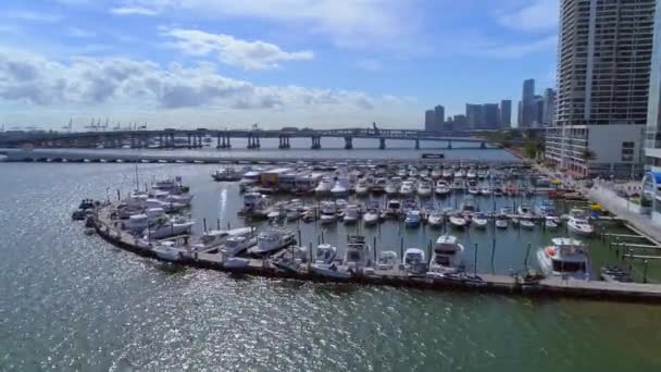 Meer Insel Marina Yachtzentrum — Stockvideo