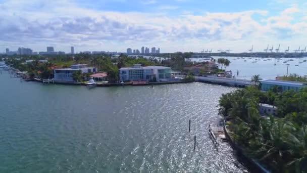 San Marco Island Miami Beach — Stock video