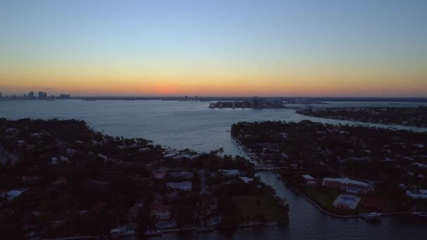 Isla mansión Miami Beach — Vídeos de Stock