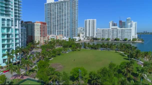 Margaret Pace Park Edgewater Miami — Stock Video