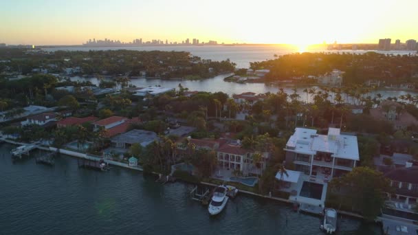 Miami Beach mansões — Vídeo de Stock