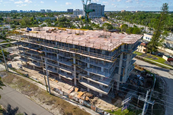 Canteiro de obras The Highlands in North Miami imagem aérea — Fotografia de Stock