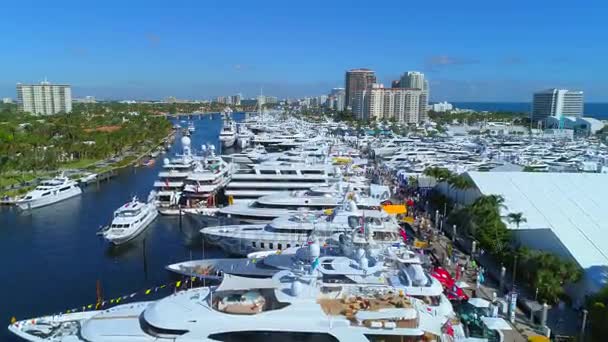 Show internacional de barcos Fort Lauderdale — Vídeo de Stock