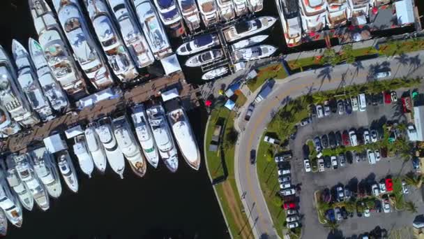 International Fort Lauderdale boot weergeven — Stockvideo