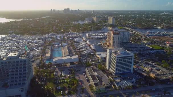 Feria internacional de Fort Lauderdale barco — Vídeo de stock