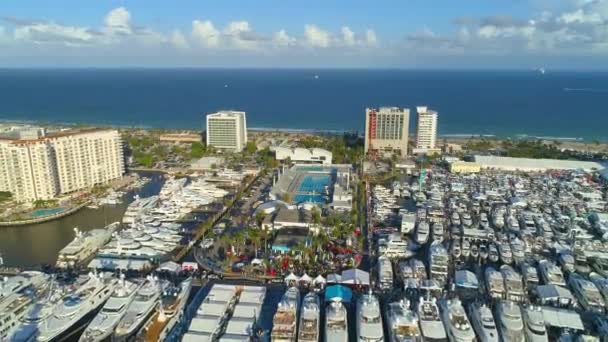 International boat show — Stock Video