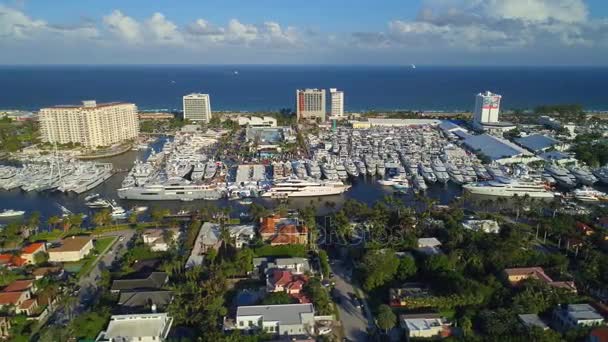 フォートローダーデールのフロリダ 2017 ・ ボート ・ ショーします。 — ストック動画