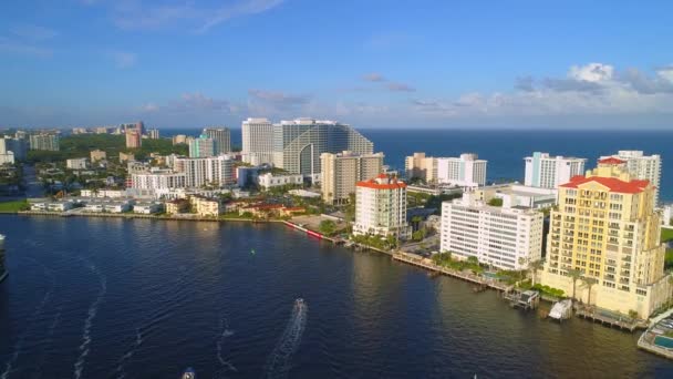 Downtown Fort Lauderdale i Florida Usa — Stockvideo