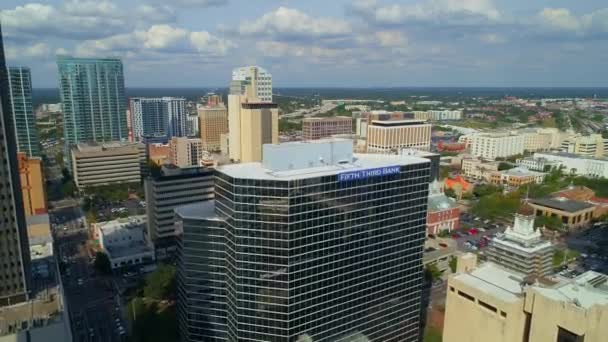 Aerial footage av Bank Tampa — Stockvideo