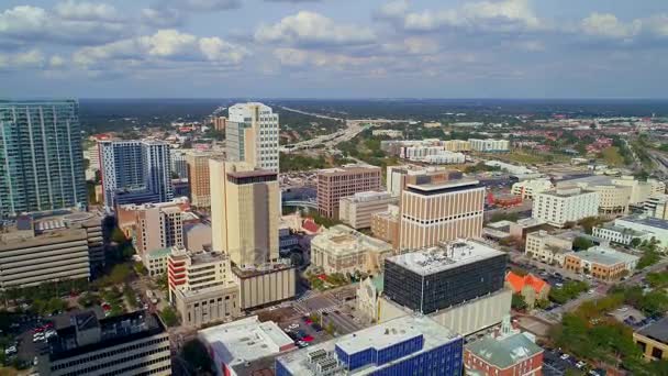 Luchtfoto beelden van Bank Tampa — Stockvideo