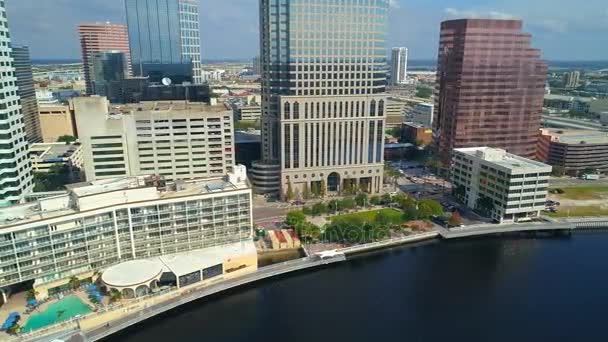 Letecké video záběry města Tampa — Stock video