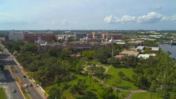 Imágenes aéreas de video del centro de Tampa — Vídeo de stock