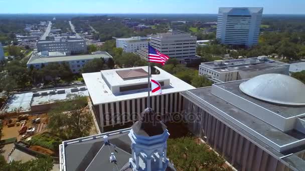 Gebäude der Staatshauptstadt Tallahassee — Stockvideo