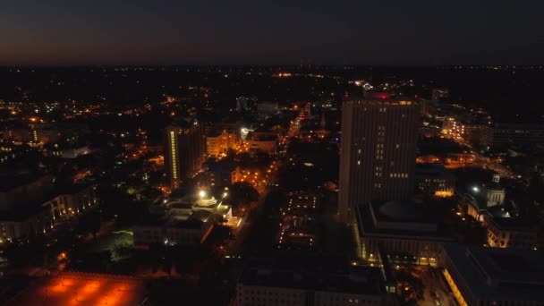 Imágenes Aéreas Nocturnas Corte Suprema Florida — Vídeos de Stock