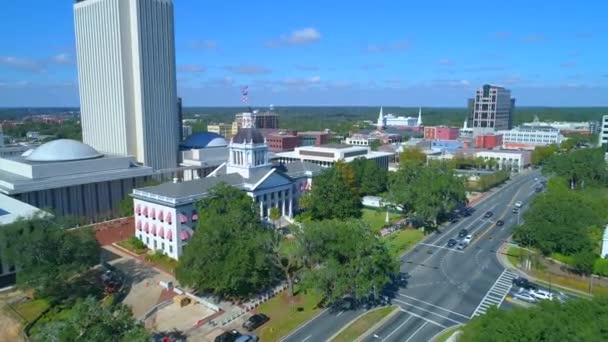Gebäude der Staatshauptstadt Tallahassee — Stockvideo