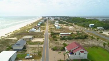 St George Island Florida plaj havadan görüntüleri  