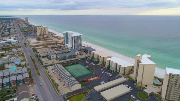 Tour aereo Porsche Design Tower Sunny Isles Beach FL — Video Stock