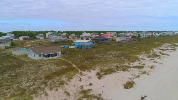 Letecké Záběry Beach George Island Floridě — Stock video