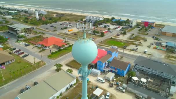 Servicios Inspección Antenas Telefonía Móvil Torre Agua Vídeo Drones Aéreos — Vídeos de Stock