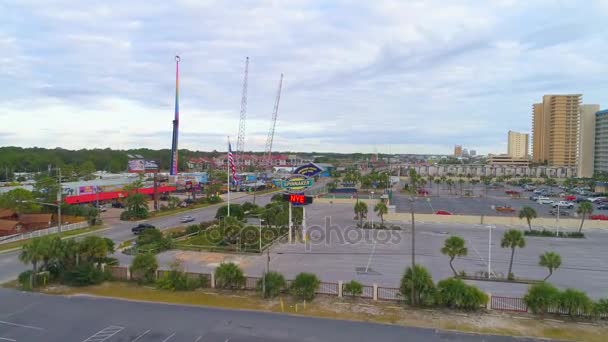 パナマ シティー ビーチ フロリダの空中ドローン映像 — ストック動画
